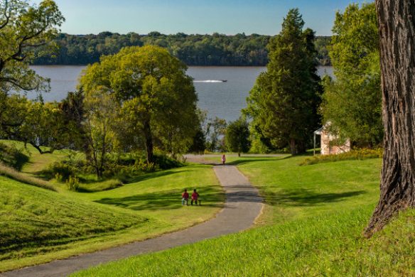 Scenic lakeside park and residential area representing Upper Marlboro MD real estate